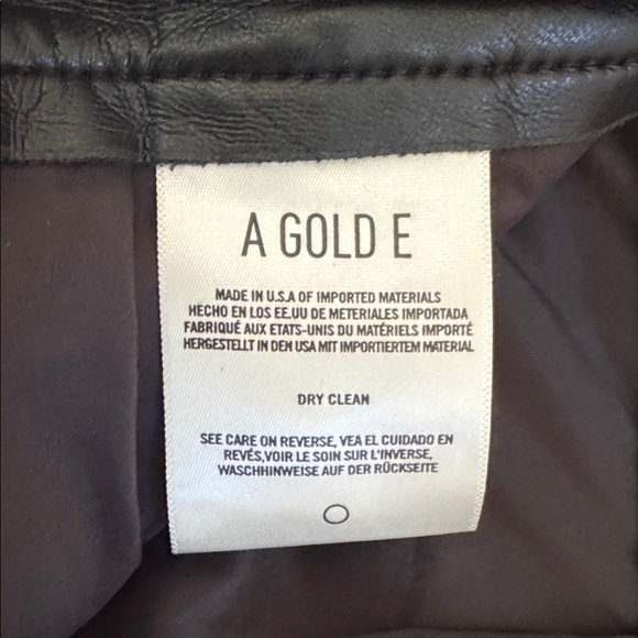 AGOLDE blk Recycled Leather Fitted 90's Jean - Picture 6 of 9